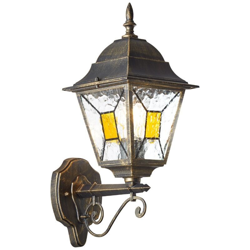Candeeiro para exterior cor de ferrugem clássico, Levinus, IP44 Candeeiro para exterior cor de ferrugem clássico, Levinus, IP44
