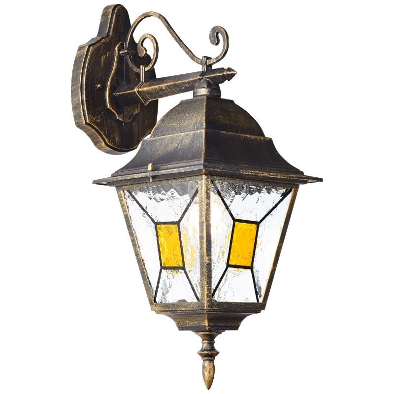Candeeiro para exterior cor de ferrugem clássico, Levinus, IP44