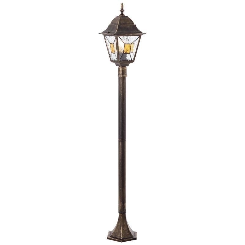 Candeeiro para exterior cor de ferrugem clássico, Levinus, IP44