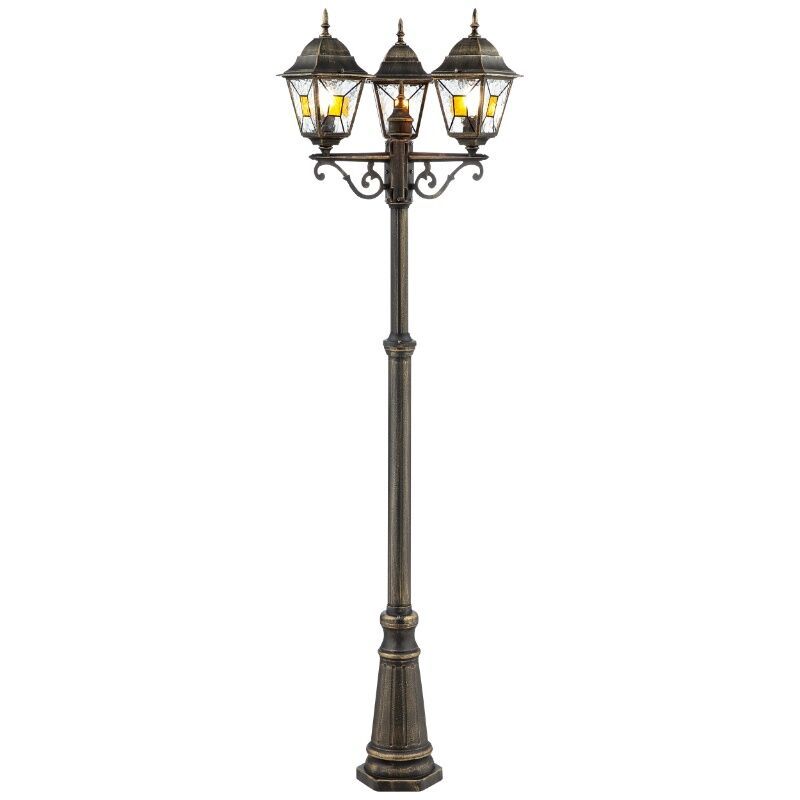 Candeeiro para exterior cor de ferrugem clássico, Levinus, IP44 Candeeiro para exterior cor de ferrugem clássico, Levinus, IP44