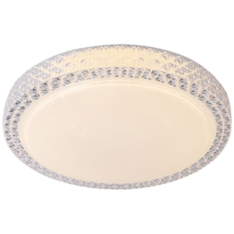 Plafon branco design, Baki, 60W, LED ajustável de branco quente a branco frio, com comando à distância