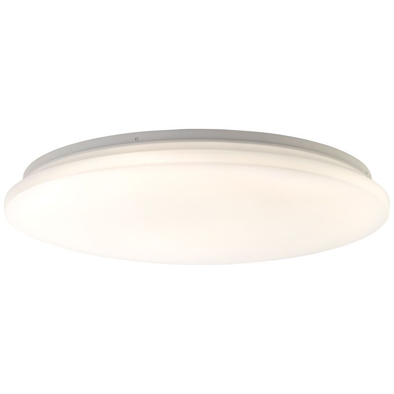 Plafon branco de plástico, Julie, 36W, LED ajustável de branco quente a branco frio, com comando à distância