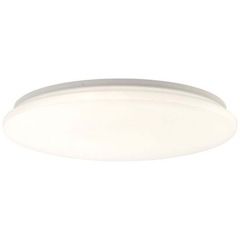 Plafon branco de plástico, Julie, 36W, LED ajustável de branco quente a branco frio, com comando à distância