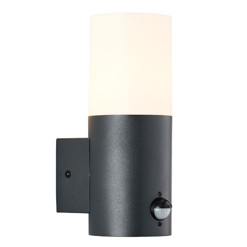 Candeeiro de parede exterior com sensor de movimento antracite moderno, Quenten, IP44
