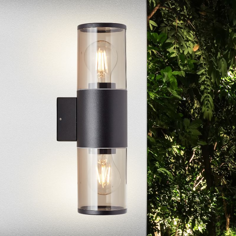 Candeeiro para exterior preto moderno, Sherwin, IP44
