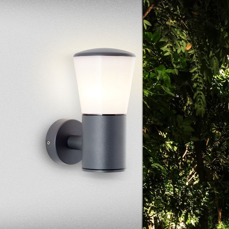 Candeeiro para exterior antracite moderno, Rawi, IP44