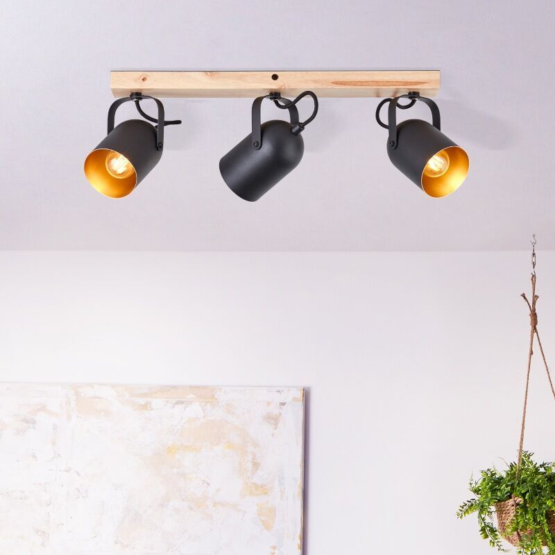 Foco de teto dourado industrial, Veroniek Foco de teto dourado industrial, Veroniek