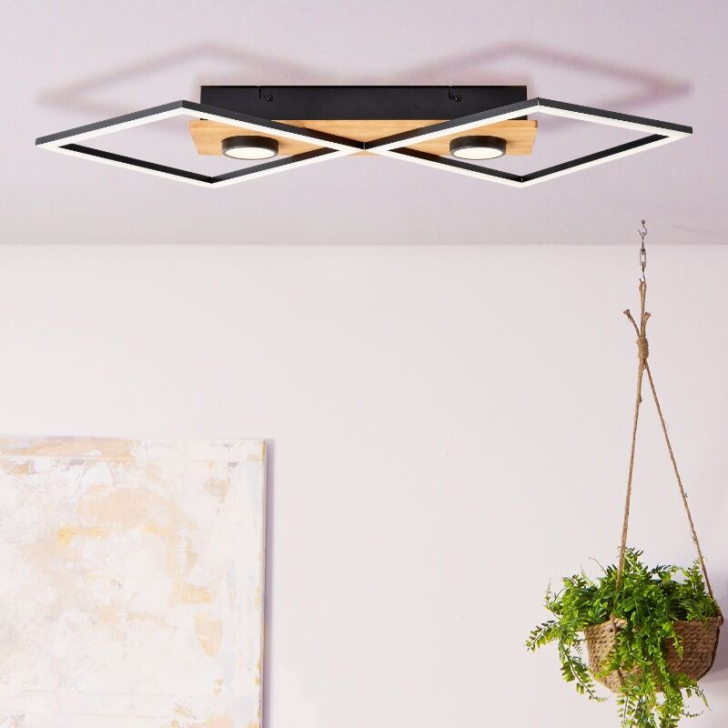 Plafon preto moderno, Virginia, 32W, LED 3000K Plafon preto moderno, Virginia, 32W, LED 3000K