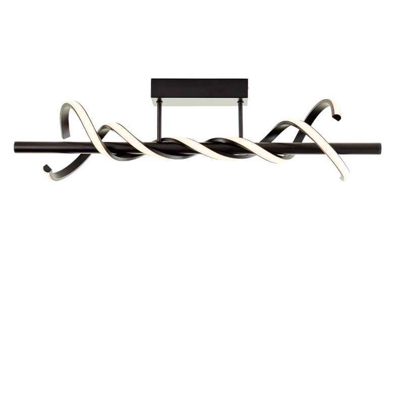 Candeeiro de teto preto moderno, Quang, 16W, LED 3000K Candeeiro de teto preto moderno, Quang, 16W, LED 3000K