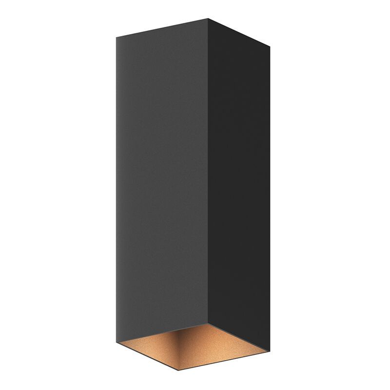 Candeeiro up down de alumínio preto, Dion, 8W, LED 3000K, IP54