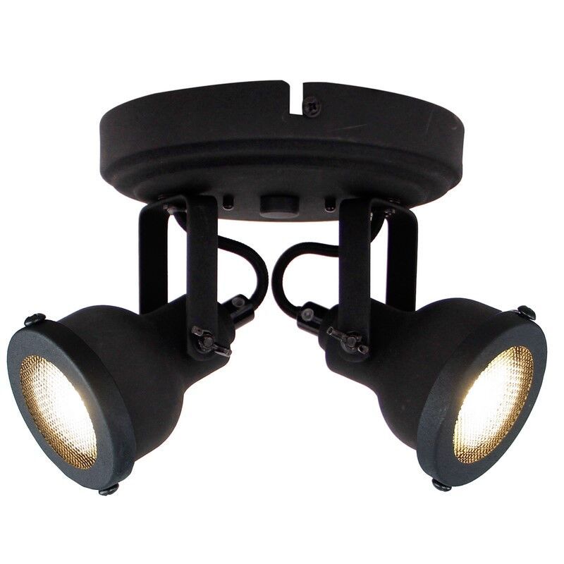 Foco de teto preto industrial, Chesney