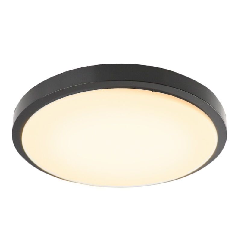 Plafon preto moderno, Kos, 16W, LED 3000K Plafon preto moderno, Kos, 16W, LED 3000K
