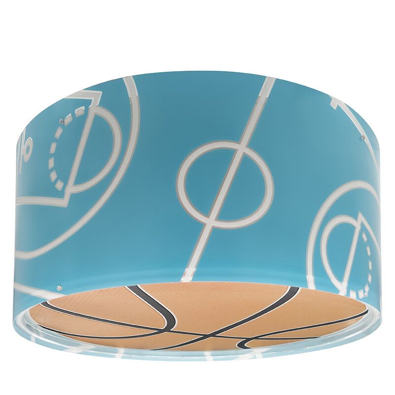 Plafon quarto infantil de plástico azul, Basketball