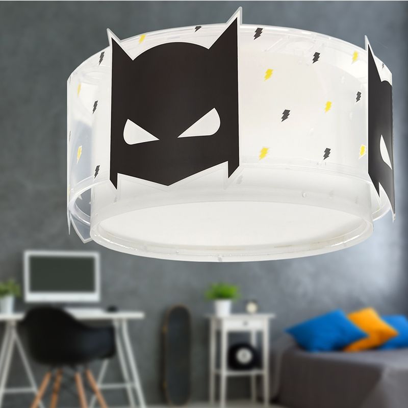 Plafon quarto infantil de plástico preto, Hero