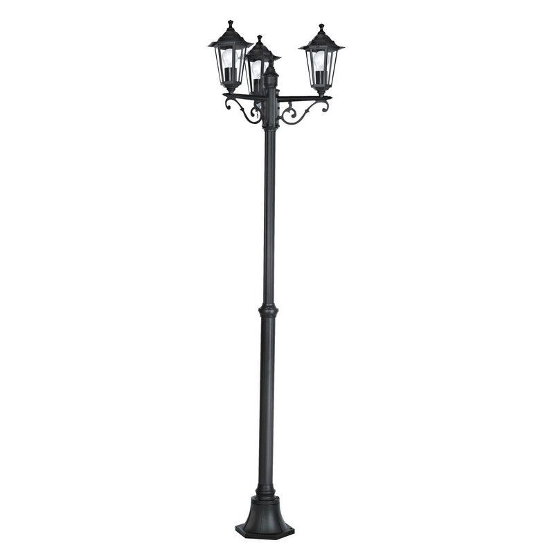 Candeeiro para exterior preto de alumínio, Alieke, IP44