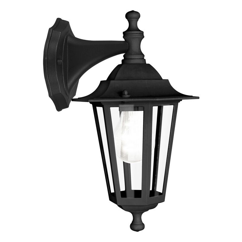 Candeeiro para exterior preto de alumínio, Alieke, IP44
