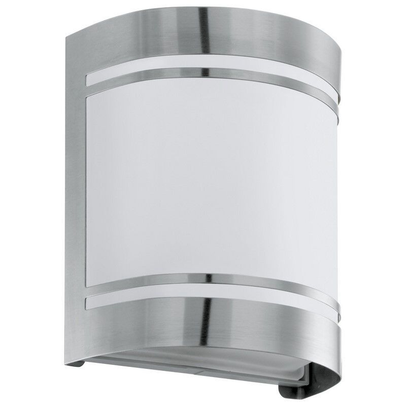 Candeeiro para exterior prateado de vidro, Aartje, IP44 Candeeiro para exterior prateado de vidro, Aartje, IP44