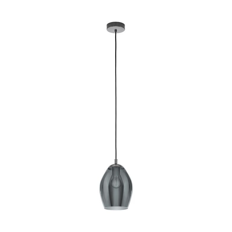 Candeeiro suspenso cinzento de aço, Nikky Candeeiro suspenso cinzento de aço, Nikky