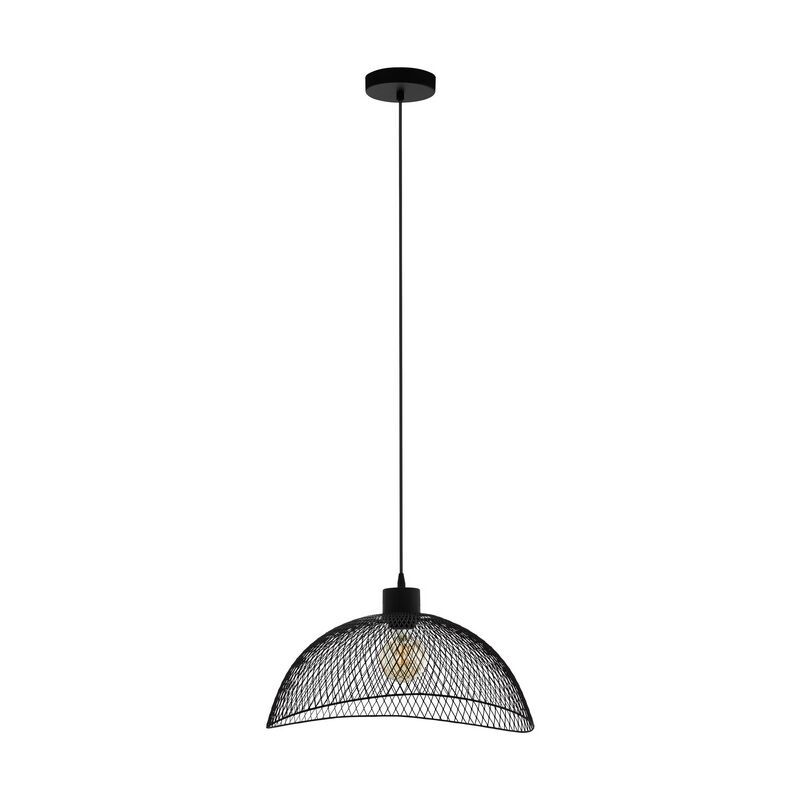 Candeeiro suspenso preto de aço, Ritish Candeeiro suspenso preto de aço, Ritish