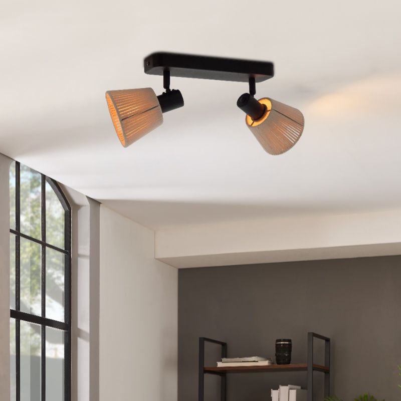 Foco de teto creme de tecido, Serah