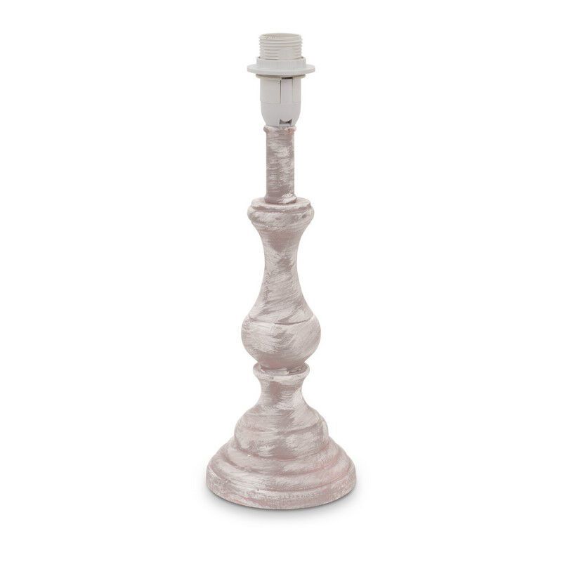 Candeeiro de mesa sem abajur toupeira de madeira, Noah, com interruptor