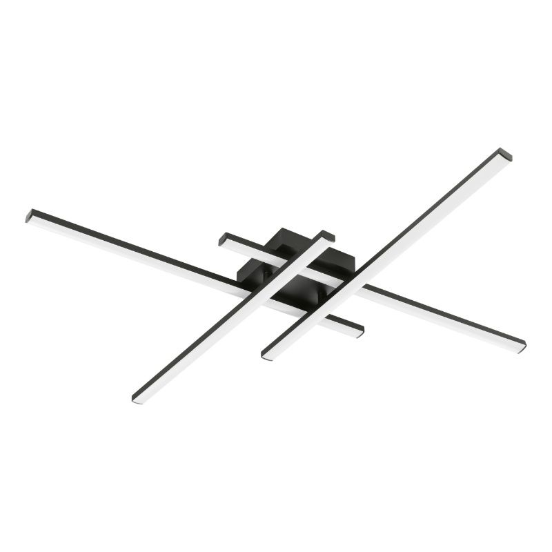 Plafon preto de plástico, Vidya, 20W, LED 4000K, regulável em 3 níveis Plafon preto de plástico, Vidya, 20W, LED 4000K, regulável em 3 níveis