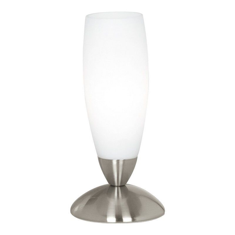 Candeeiro de mesa níquel de vidro, Enland, com interruptor