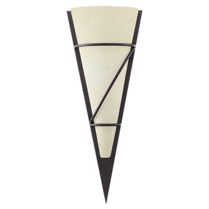 Aplique de parede castanho de vidro, Gali