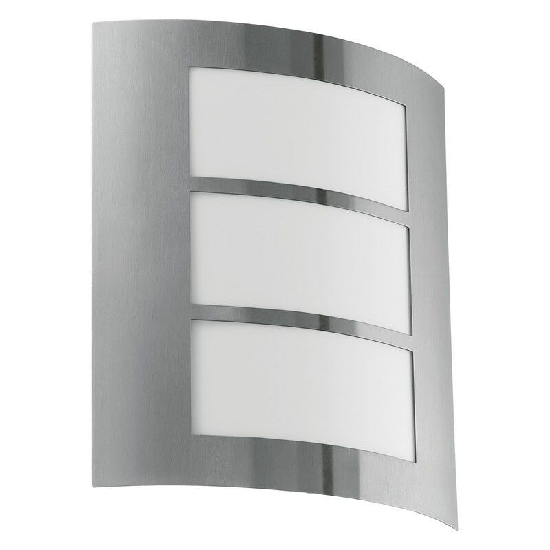 Candeeiro para exterior prateado de plástico, Elyana, IP44