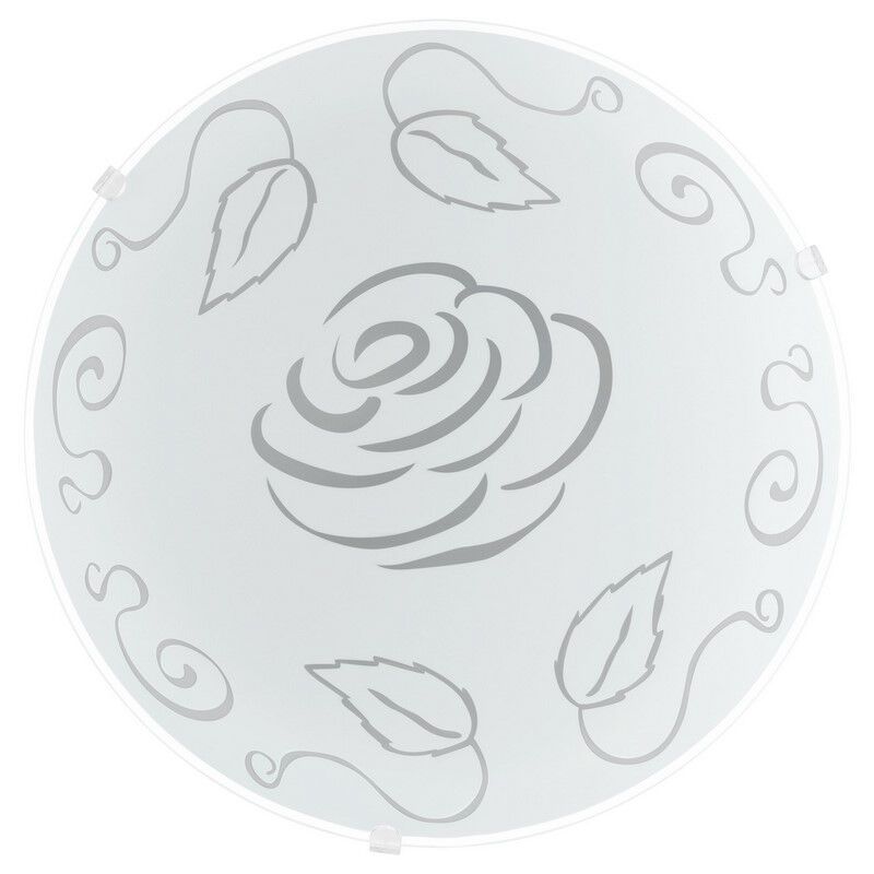 Plafon branco de vidro, Bada Plafon branco de vidro, Bada