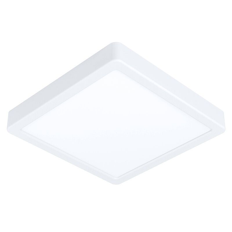 Candeeiro de teto inteligente branco de plástico, Geraldo, 16,5W, LED ajustável de branco quente a branco frio, IP44 Candeeiro de teto inteligente branco de plástico, Geraldo, 16,5W, LED ajustável de branco quente a branco frio, IP44