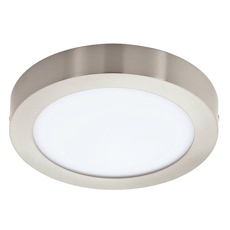 Candeeiro de teto inteligente níquel de plástico, Geraldo, 16,5W, LED ajustável de branco quente a branco frio, IP44 Candeeiro de teto inteligente níquel de plástico, Geraldo, 16,5W, LED ajustável de branco quente a branco frio, IP44