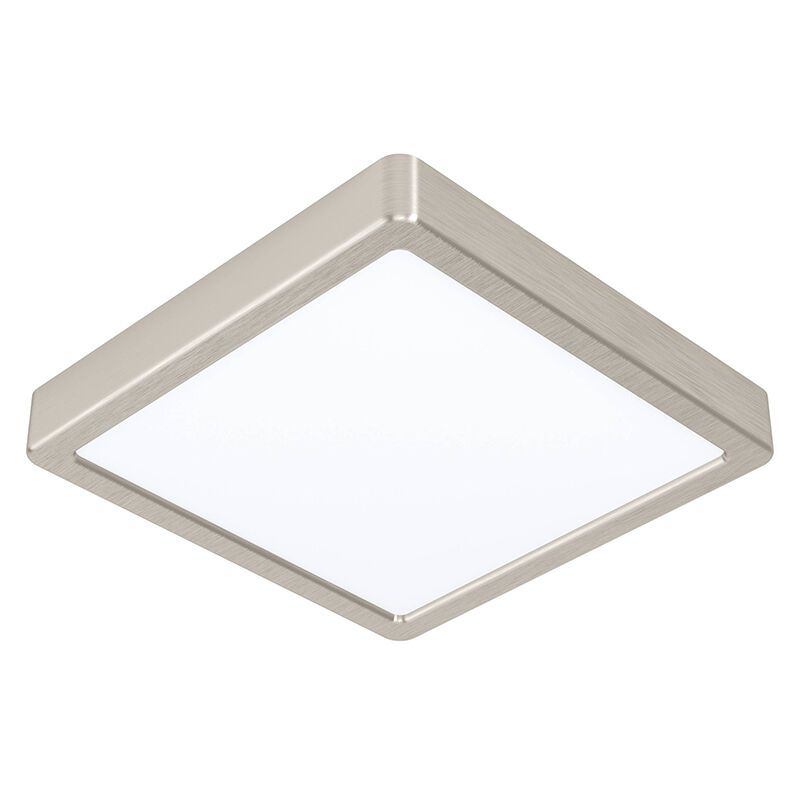 Candeeiro de teto inteligente níquel de plástico, Geraldo, 16,5W, LED ajustável de branco quente a branco frio, IP44