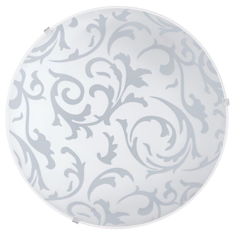 Plafon branco de vidro, Quivir Plafon branco de vidro, Quivir