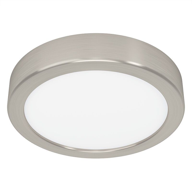 Plafon níquel de plástico, Geraldo, 11W, LED 3000K Plafon níquel de plástico, Geraldo, 11W, LED 3000K
