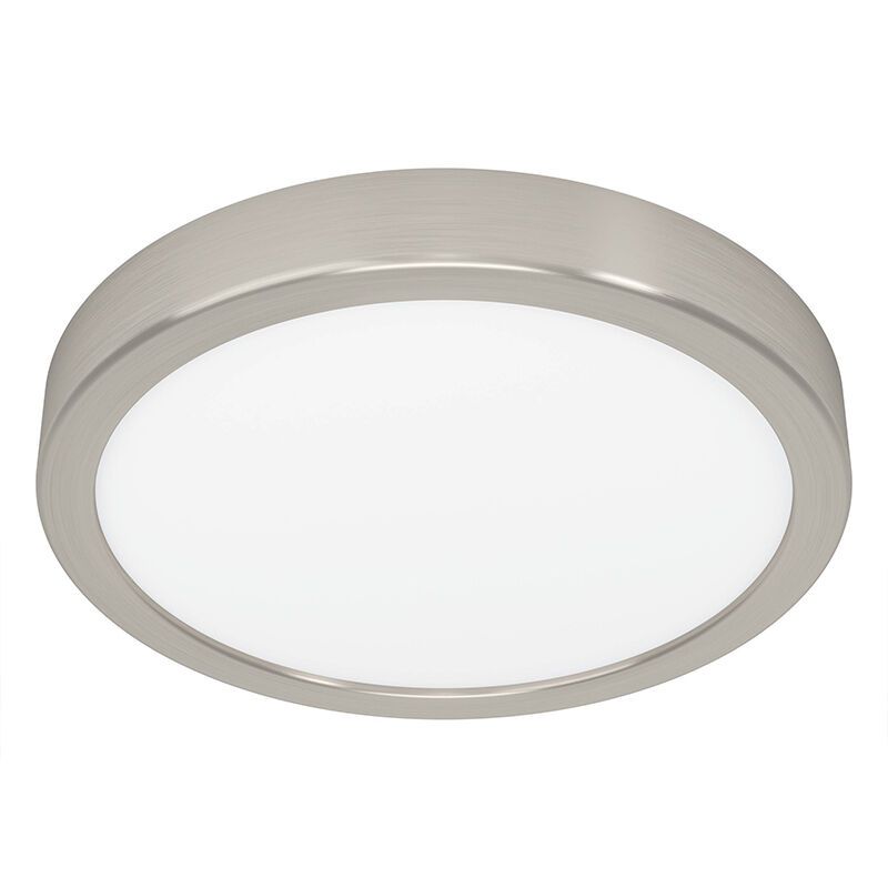 Plafon níquel de plástico, Geraldo, 17W, LED 3000K Plafon níquel de plástico, Geraldo, 17W, LED 3000K