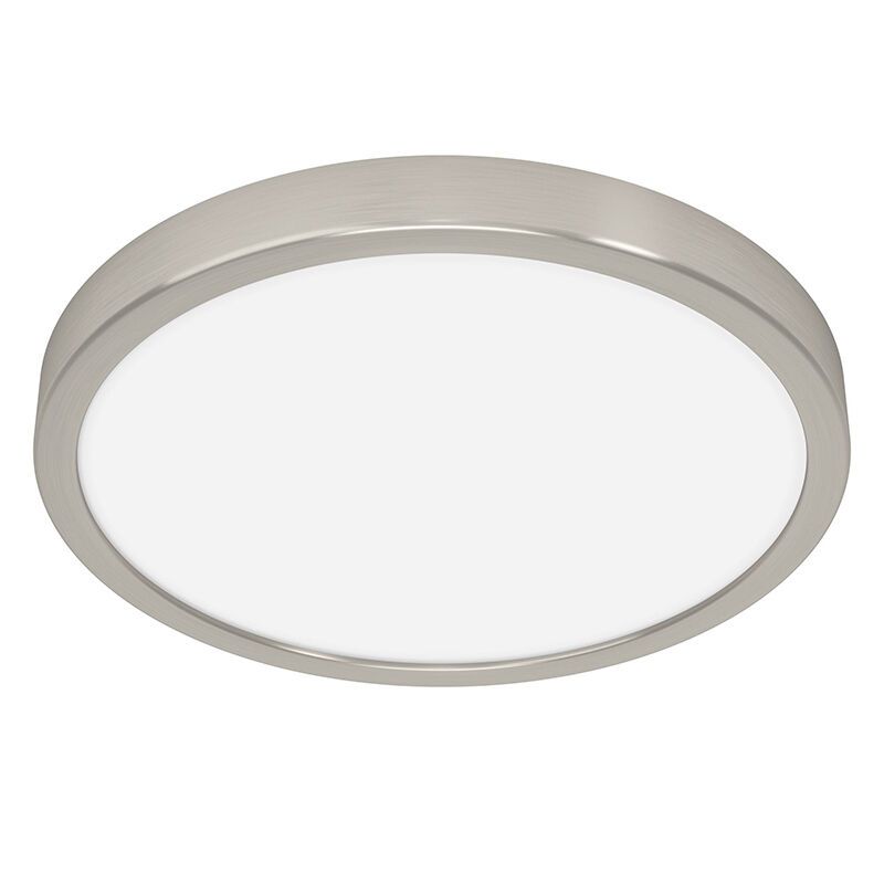 Plafon níquel de plástico, Geraldo, 20,5W, LED 3000K Plafon níquel de plástico, Geraldo, 20,5W, LED 3000K