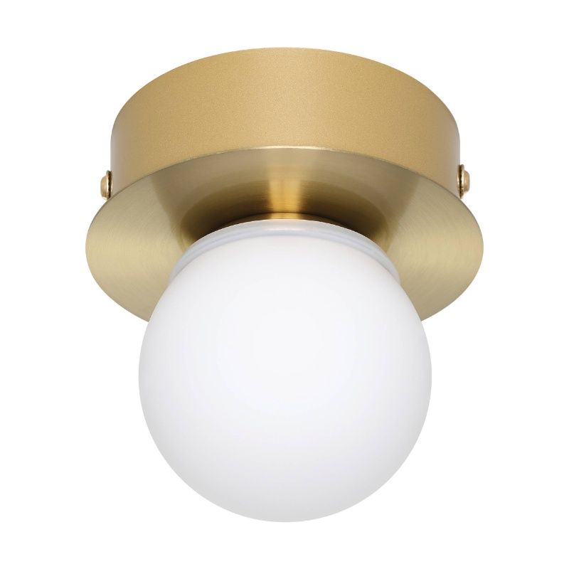 Candeeiro de teto dourado de aço, Escha, 3,3W, LED 3000K Candeeiro de teto dourado de aço, Escha, 3,3W, LED 3000K