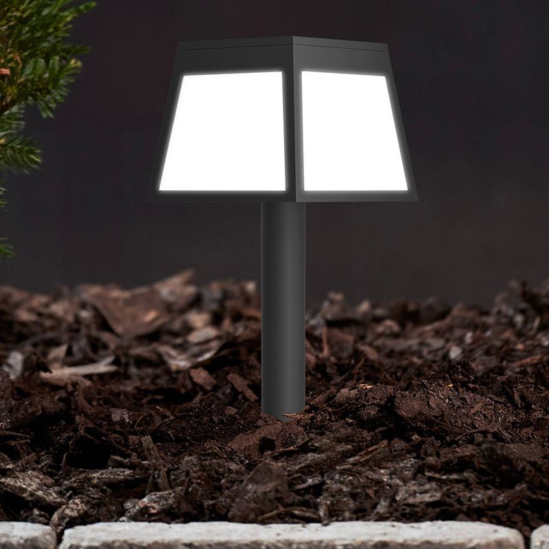 Foco de jardim solar preto de plástico, Imelda, 7,5W, LED 3000K, IP65