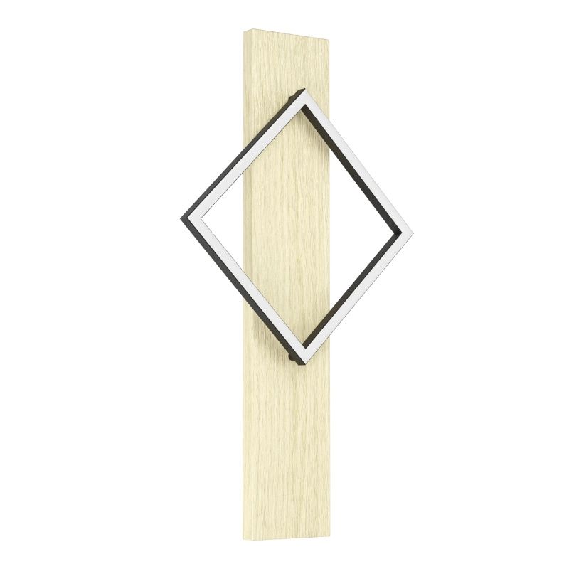 Aplique de parede design madeira, Annebel, 13W, LED 3000K Aplique de parede design madeira, Annebel, 13W, LED 3000K
