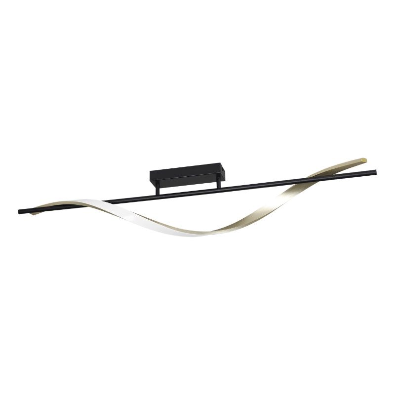 Candeeiro de teto latão de plástico, Cunera, 20W, LED ajustável de branco quente a branco frio, regulável em 3 níveis