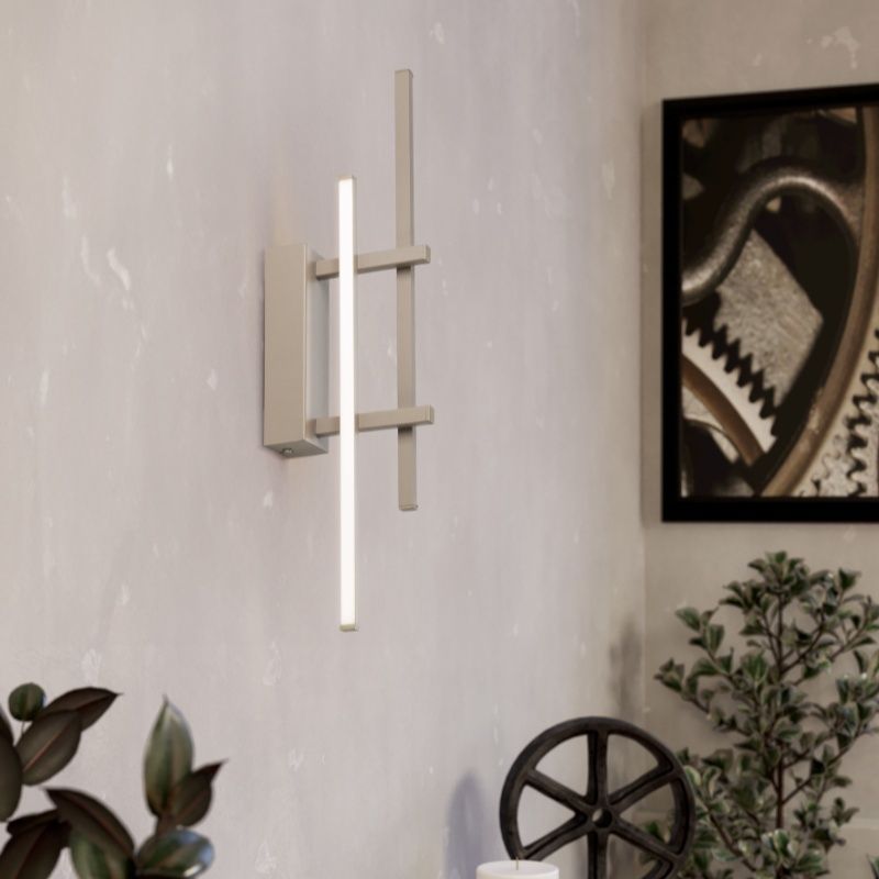 Aplique de parede castanho de alumínio, Thera, 12W, LED 3000K