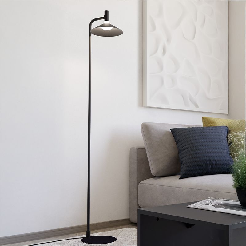 Candeeiro de pé preto de aço, Phuong, 7,5W, LED RGBW