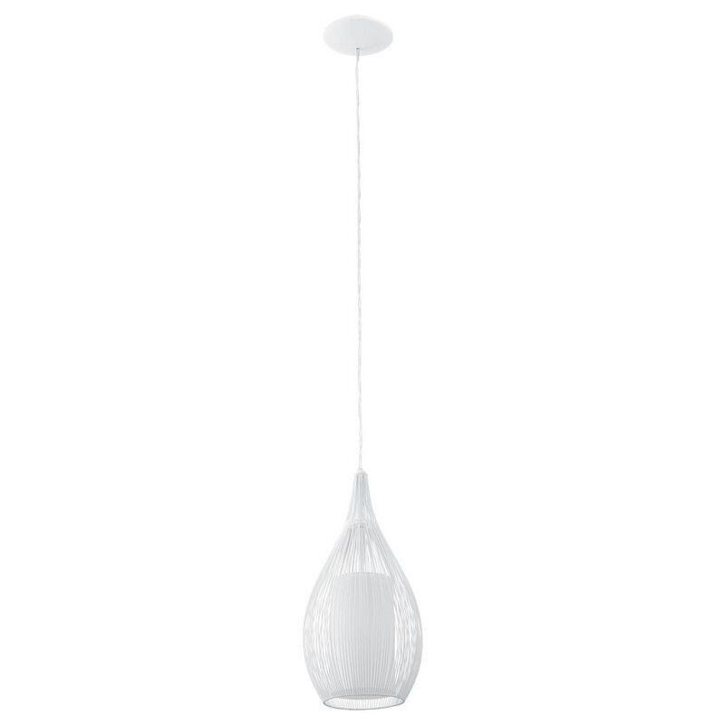 Candeeiro suspenso branco de vidro, Maritima Candeeiro suspenso branco de vidro, Maritima