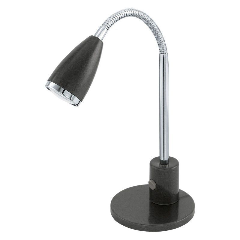 Candeeiro de mesa antracite de metal, Said, com interruptor Candeeiro de mesa antracite de metal, Said, com interruptor
