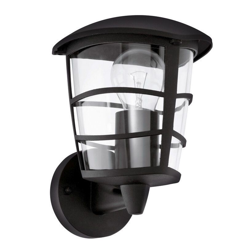 Candeeiro para exterior preto de plástico, Inas, IP44