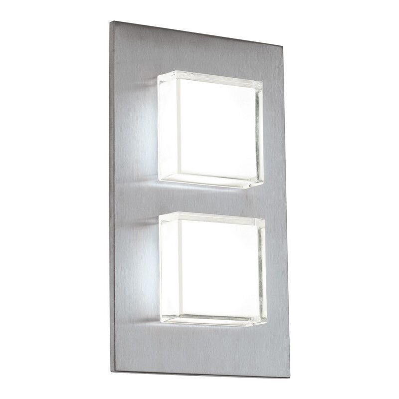 Candeeiro para exterior prateado de aço inoxidável, Jorien, 3W, LED 3000K, IP44