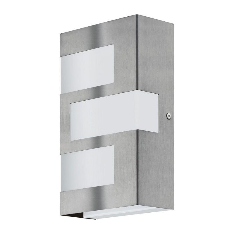 Candeeiro para exterior prateado de plástico, Maegan, 3W, LED 3000K, IP44