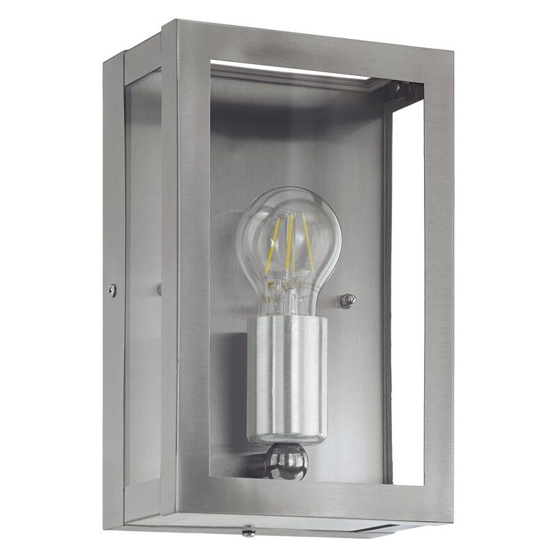Candeeiro para exterior prateado de aço inoxidável, Alihan, IP44 Candeeiro para exterior prateado de aço inoxidável, Alihan, IP44