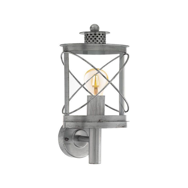 Candeeiro para exterior prateado de plástico, Alisia, IP44